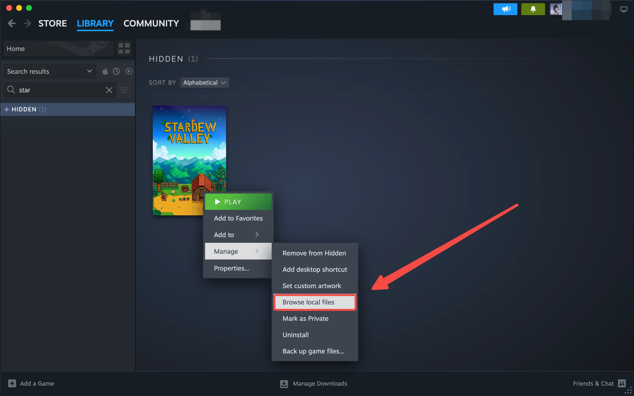 在 Steam 中右键游戏 → 浏览本地文件